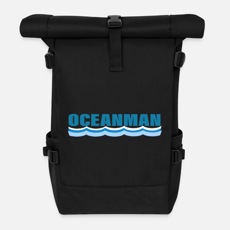 OCEANMAN - Rolltop Rucksack - Schwarz