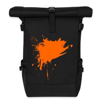 Couleur design couleur couleur éclaboussé vecteur - Sac à dos roll top - noir - Devant