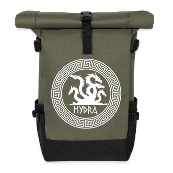Symbol of the White Hydra - Roll Top Backpack - olive/black - Front