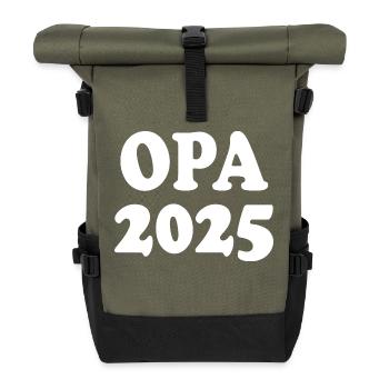Opa 2025 - Rolltop Rucksack - Olive/Schwarz - Vorne