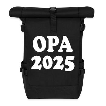 Opa 2025 - Rolltop Rucksack - Schwarz - Vorne