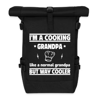 I'm a chef grandpa - Roll Top Backpack - black - Front