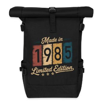 Vintage Made in 1985 Design - 40th Birthday - Roll Top Backpack - black - Front