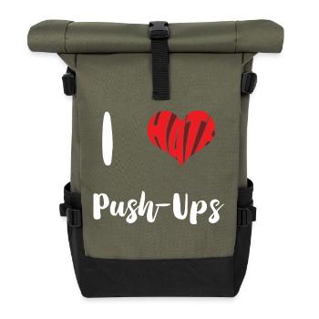 Pas de haine Aversion Stop Haine Anti Haine - Sac à dos roll top - olive/noir - Devant