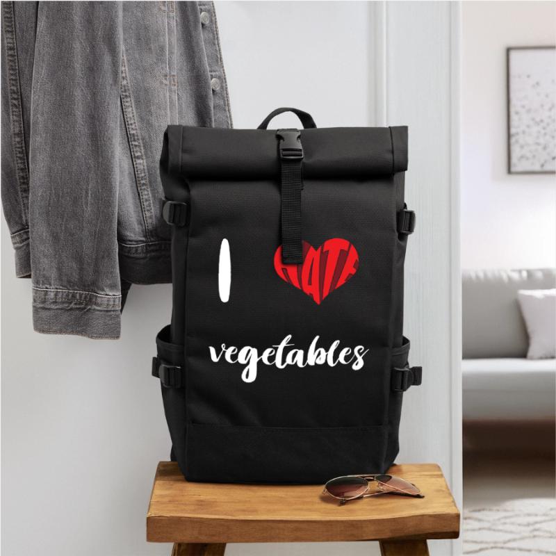 Hate Vegetables Stop Hate Anti Hate Sac à dos roll top