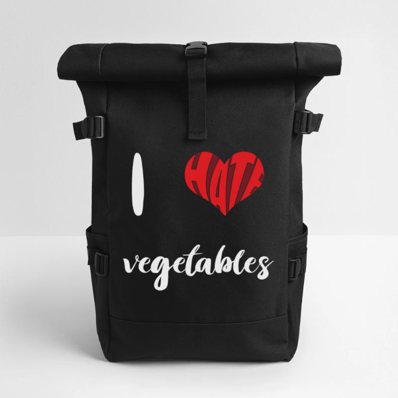 Hate Vegetables Stop Hate Anti Hate Sac à dos roll top