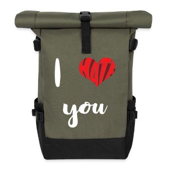 Haïr Tu arrêtes Haine Anti Haine - Sac à dos roll top - olive/noir - Devant