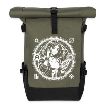 Generation Alpha – Die Zukunft beginnt jetzt - Rolltop Rucksack - Olive/Schwarz - Vorne