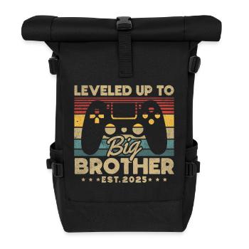 Zum großen Bruder aufgestiegen 2025 - Rolltop Rucksack - Schwarz - Vorne