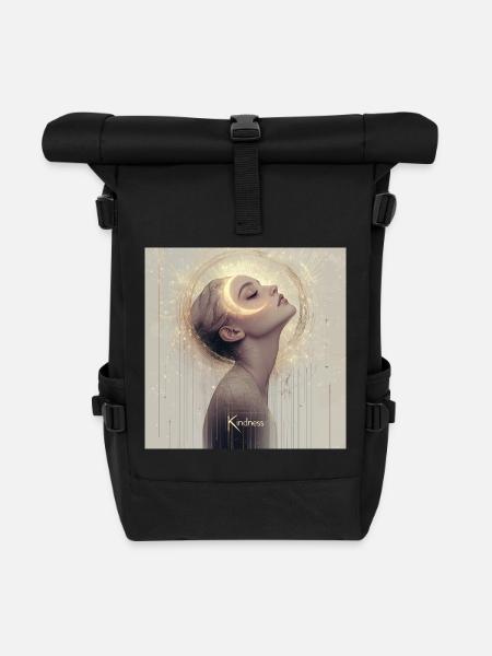 Kindness - Rolltop Rucksack - Schwarz