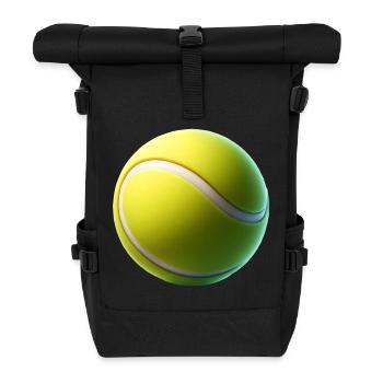 Tennis Tennisball - Rolltop Rucksack - Schwarz - Vorne