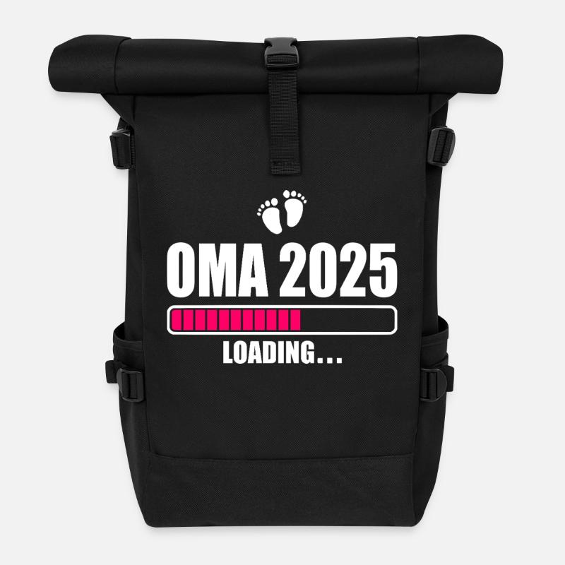 Oma 2025 - Rolltop Rucksack - Schwarz
