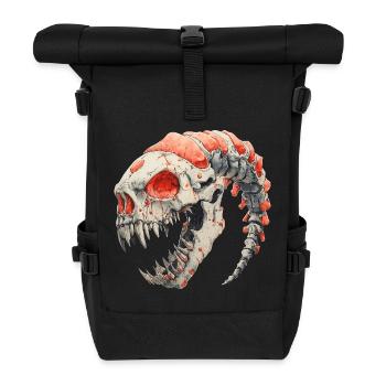 Alien Skull Horror - Roll Top Backpack - black - Front