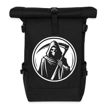 Der Sensenmann – Dunkle Silhouette des Todes - Rolltop Rucksack - Schwarz - Vorne