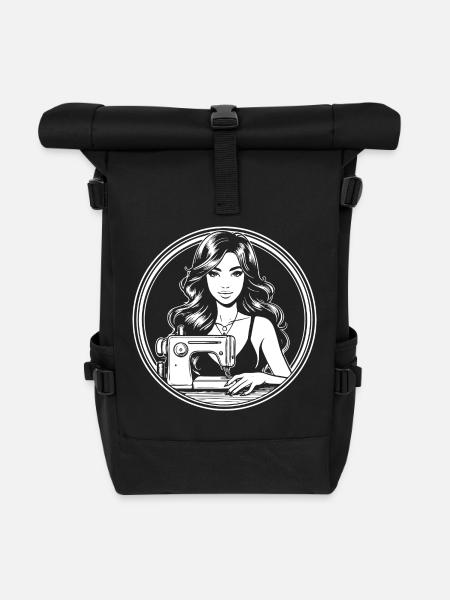 Schneiderin – Für die Frau, die das Nähen liebt - Rolltop Rucksack - Schwarz