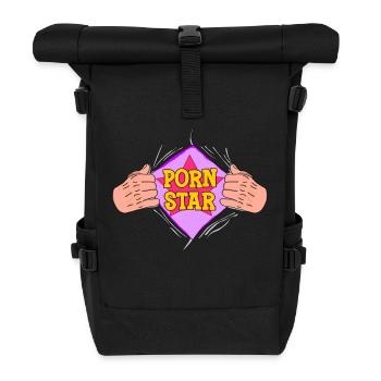 Drôle Porn Star Super-héros Déchirer Humour coquin - Sac à dos roll top - noir - Devant