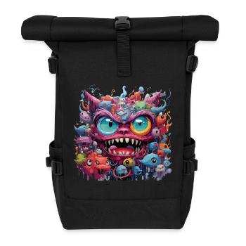 Chaos-Kreatur - Rolltop Rucksack - Schwarz - Vorne