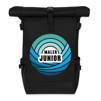 Maler Junior Nachfolger Sohn Kind Junge Nachwuchs - Rolltop Rucksack - Schwarz - Vorne