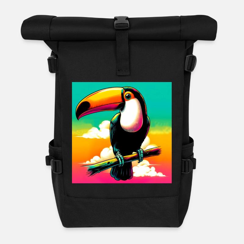 Tukan - Rolltop Rucksack - Schwarz