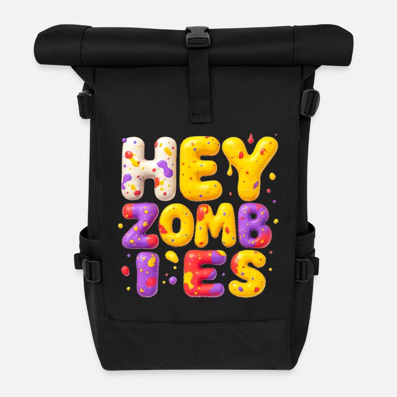 Halloween & Zombie Design Cooler Fun - Rolltop Rucksack - Schwarz