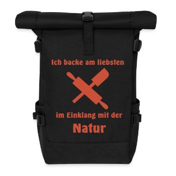 Bake - Roll Top Backpack - black - Front