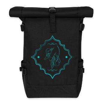 feminine Silhouette - Rolltop Rucksack - Schwarz - Vorne