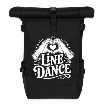 Line Dance Love - Roll Top Backpack - black - Front