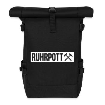 Ruhrpott - Ruhr Pott - Zeche - Zollverein - NRW - Roll Top Backpack - black - Front