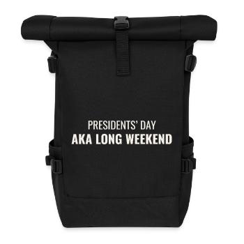 La Journée des Présidents, aussi appelée Long Week-end - Sac à dos roll top - noir - Devant