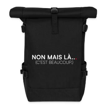 NO, BUT THERE... THAT'S A LOT. | Humor - Roll Top Backpack - black - Front