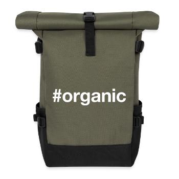 ORGANIC Hashtag - Rolltop Rucksack - Olive/Schwarz - Vorne