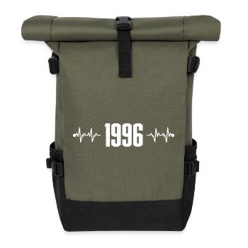 Please upload the design image - Roll Top Backpack - olive/black - Front