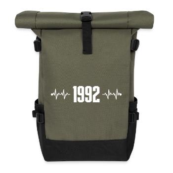 Battement de cœur 1992 - Sac à dos roll top - olive/noir - Devant