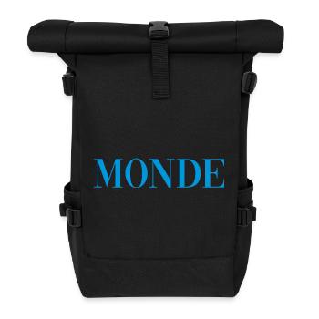 Monde - Rolltop Rucksack - Schwarz - Vorne