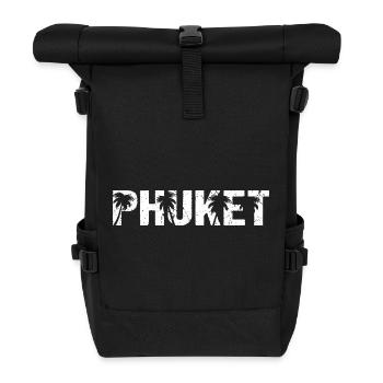 Phuket Thailand Palm Trees - Roll Top Backpack - black - Front