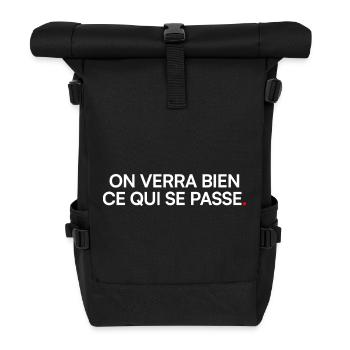 Wir werden modernen Humor sehen - Rolltop Rucksack - Schwarz - Vorne