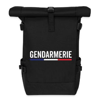 Gendarmerie France Emblème Détaillé - Sac à dos roll top - noir - Devant