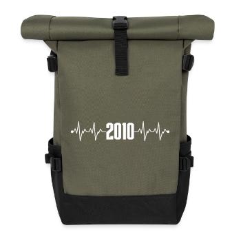 Warten auf Designbild - Rolltop Rucksack - Olive/Schwarz - Vorne