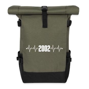 Please upload the design file - Roll Top Backpack - olive/black - Front