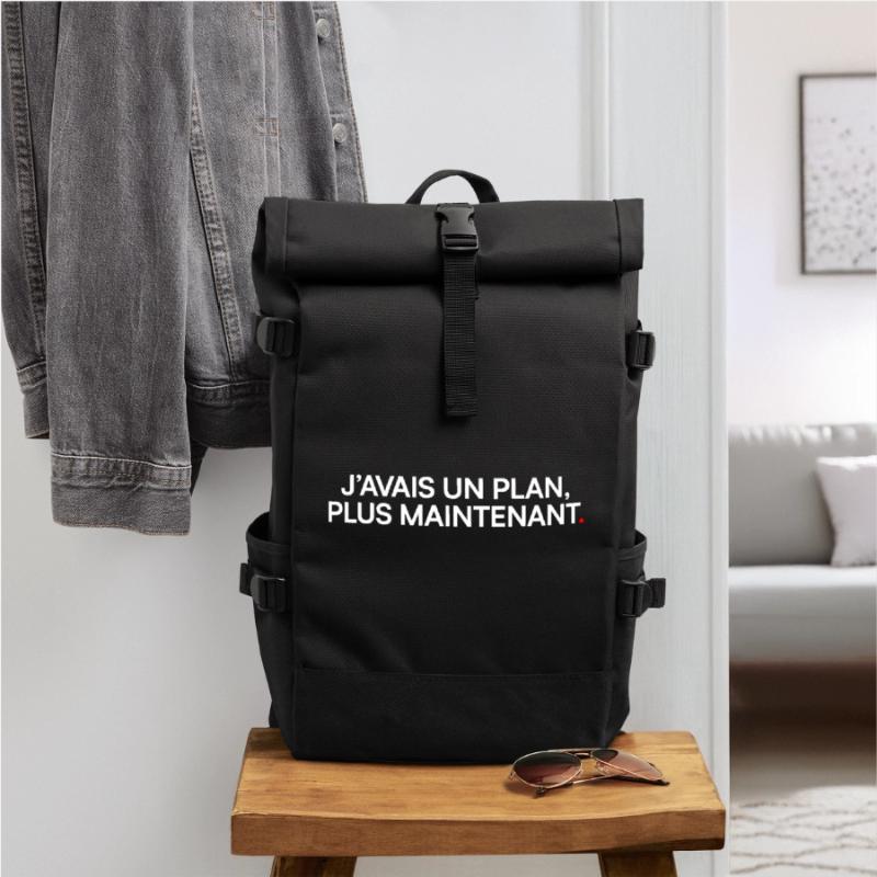 J’avais un plan plus maintenant humour Sac à dos roll top