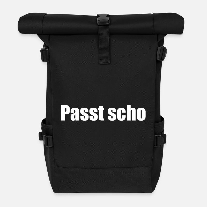 Passt scho - Rolltop Rucksack - Schwarz
