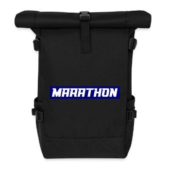 marathon - Roll Top Backpack - black - Front