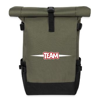 Team - Roll Top Backpack - olive/black - Front