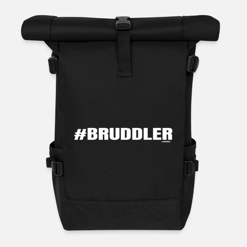 Der Schwabe schimpft manchmal einfach vor sich her - Rolltop Rucksack - Schwarz