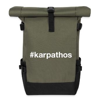 KARPATHOS Hashtag - Rolltop Rucksack - Olive/Schwarz - Vorne