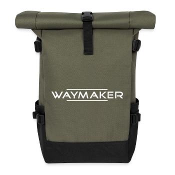 WAYMAKER by csdesign - Rolltop Rucksack - Olive/Schwarz - Vorne