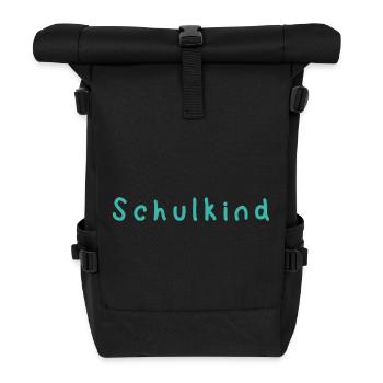Schulkind - Rolltop Rucksack - Schwarz - Vorne