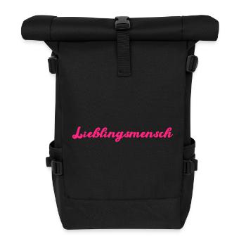 Favorite person - Roll Top Backpack - black - Front