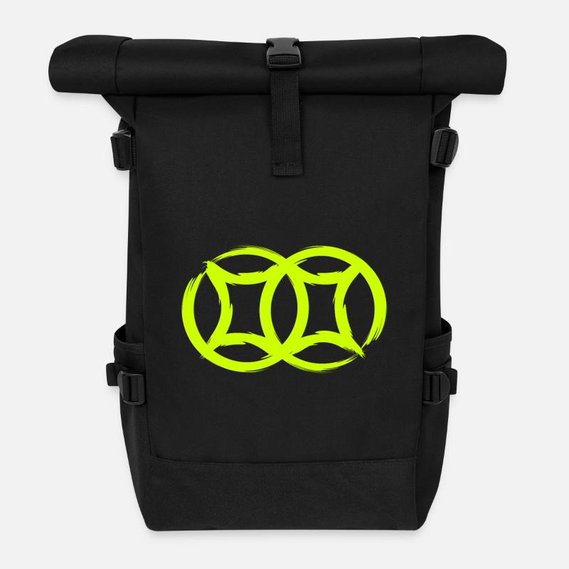 Symbole chinois double chance - Sac à dos roll top - noir