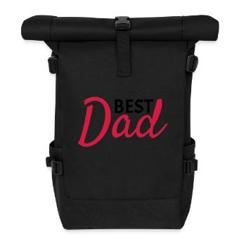 Best Dad - Roll Top Backpack - black - Front